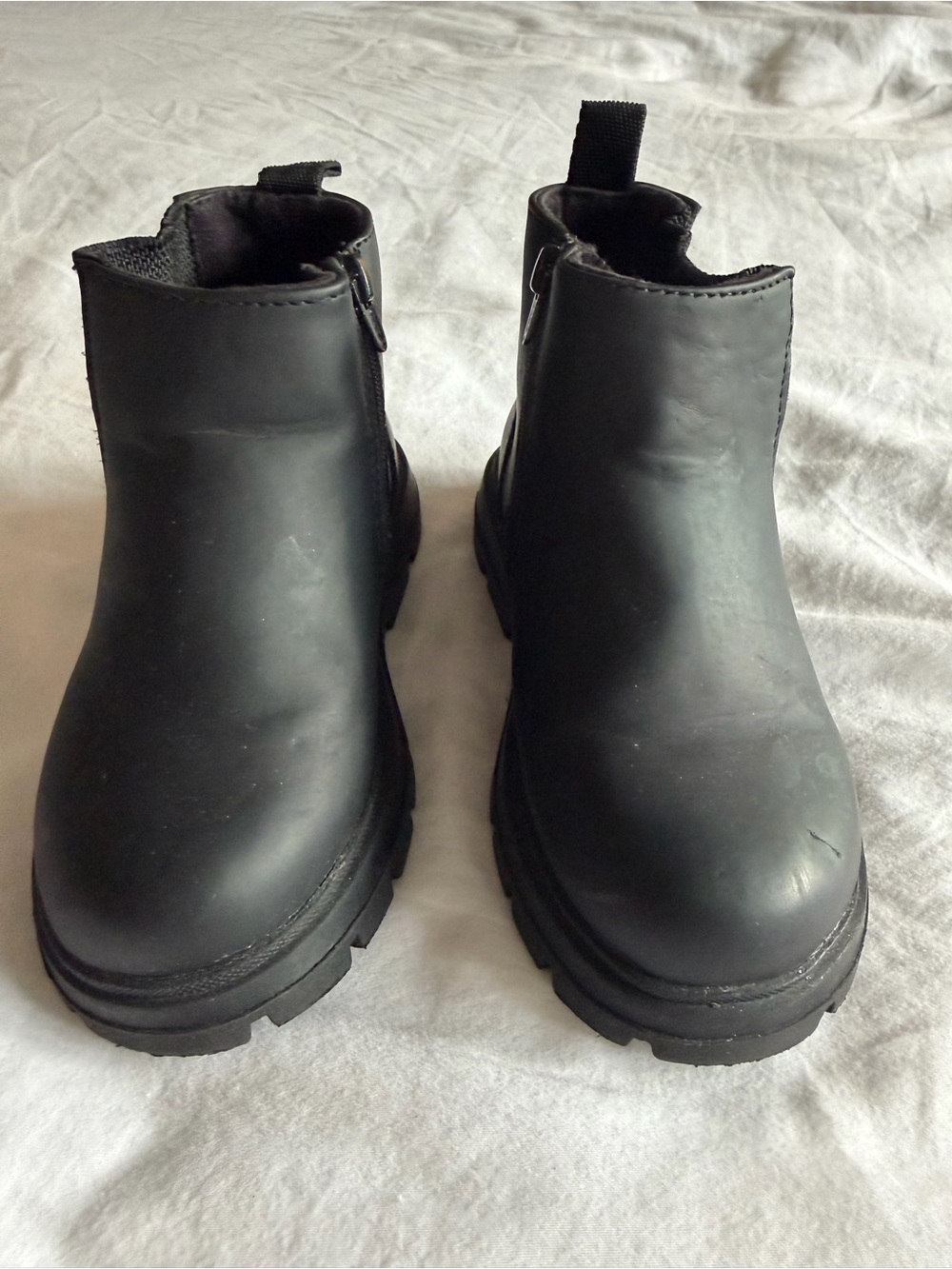Zara Black Kids Chelsea Boots with Side Zip, 7C (Zara size 24)